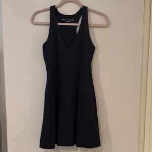 Outdoor Voices Sleek Black Mini Dress